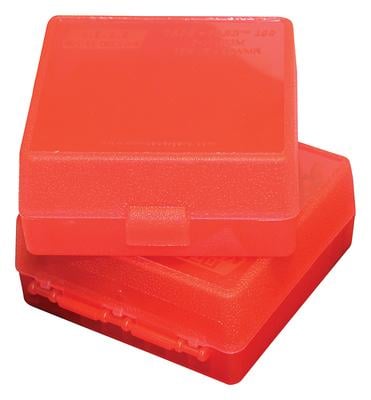 P-100 Fliptop Box .17HMR Clear Red