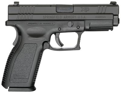 XD Pistol .357 SIG 4 Inch Barrel Dovetail Sights Ultra Safety Assurance Action Trigger System Stainless Steel Slide Black Polymer Frame 10 Rounds