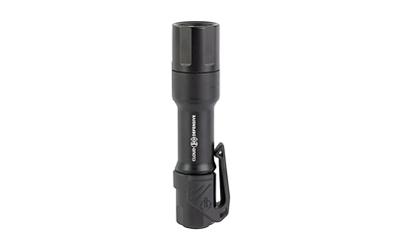 MCH, Mission Configurable Handheld, High Candela, Flashlight, Accepts 18650 and CR123A Batteries, 1100 Lumens, Single Output, Aluminum, Anodized Finish, Black, Includes 18650 Battery, Charging and Pocket Clip MCH 2.0-HC-DF-P-650 BLK