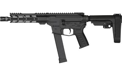 Banshee MKG, Semi-automatic Pistol, AR, 45 ACP, 8" Threaded Barrel, 0.578x28, CMMG Zeroed Linear Compensator, Cerakote Finish, Armor Black, M-LOK Handguard, CMMG Zeroed Polymer Grip, Pistol Tube, Manual Safety, 26 Rounds, 1 Magazine, Accepts GLOCK Style
