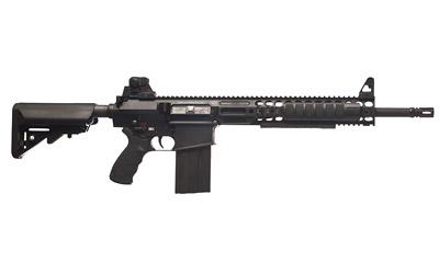 Modular Weapon System, Semi-automatic Rifle, 308 Win/762NATO, 16" Chrome Lined Barrel, 1:10 Twist, Black Finish, SOPMOD Stock, 20Rd, Adjustable Rear Sight, 2 Stage Trigger, Includes Sling, 1 Magazine, 2 Push Button Swivels, Torque Wrench/Driver, 3 Rail P
