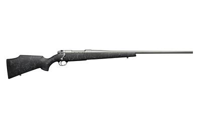 Mark V, WeatherMark, Bolt, 300 Wby, 26", Black With Grey Spiderweb Accents, Monte Carlo Composite with Aluminum Bedding Block , Right Hand, LXX Trigger, #2 Tactical Grey Cerakote, 3+1, 7 3/4 lbs. MWMM300WR6O