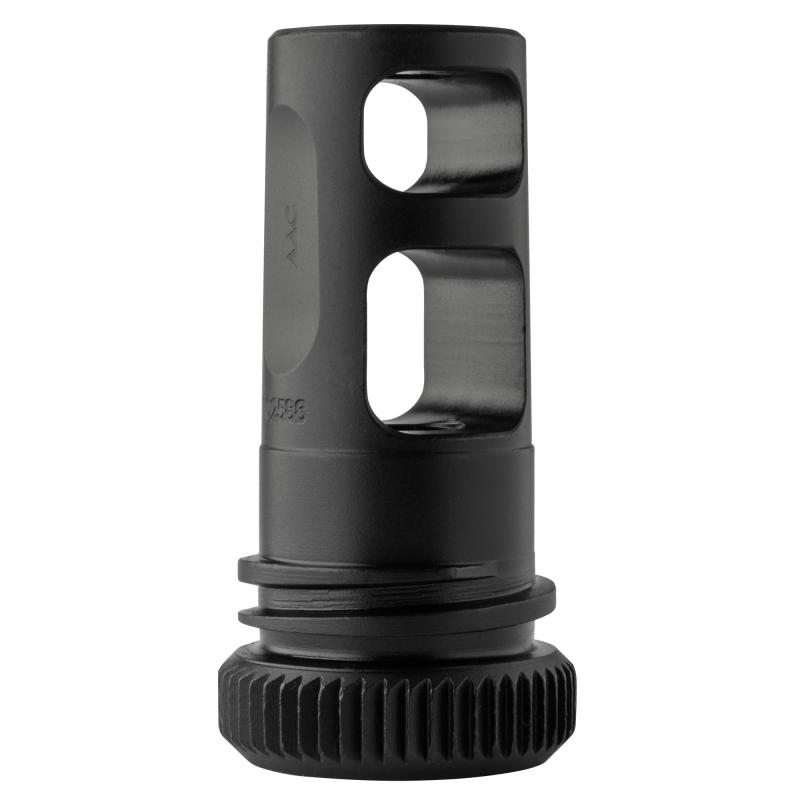Muzzle Brake, 762NATO, 5/8X24 Thread Pitch, Fits 51T Mount, SCARmor Finish, Black 64178