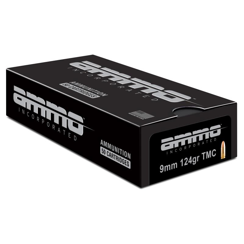 9x19mm 124 Grain TMC, 50 Round Box