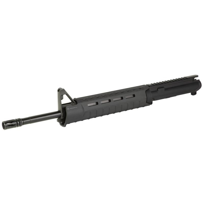 AR15 Complete Upper, 223 Remington/556NATO, 16" Barrel, Magpul MOE Handguard, A2 Front Sight Block, Mid Length Gas System, Anodized Finish, Black, Does Not Include BCG or Charging Handle APAR502505M65