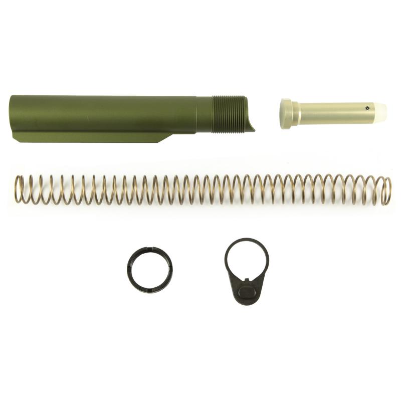 Enhanced Carbine Buffer Kit, Buffer Tube Complete Assembly, Anodized Finish, Kodiak Brown, Fits AR15 APRH101462C