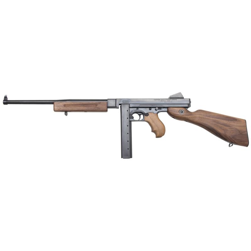 M1-C Lightweight .45 ACP 16.5 Inch Barrel Black Finish Fixed Walnut Stock Horizontal Foregrip 30 Round Stick Magazine Only