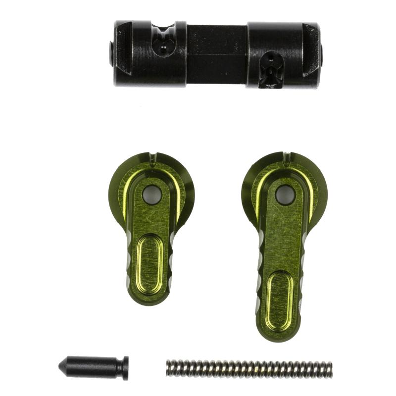 BAD-ASS-LITE, Ambidextrous Safety Selector, 90/60, Lightweight, Reversible, Anodized Finish, Olive Drab Green, Aluminum Construction BAD-ASS-LITE-ODG
