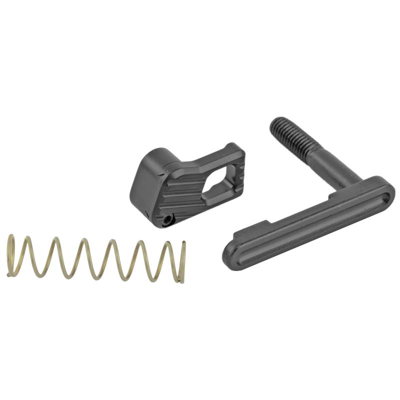 Magazine Release Kit, Package 2, BAD-EMMR-B-L (Enhanced Modular Magazine Release - Large - Black), AR15-MCS (Magazine Release Spring) and BAD-EMC-IC (Enhanced Magazine Catch) 100-025-395