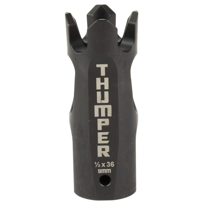 Thumper, Compensator, 9MM, Nitride Finish, Black, 1/2x36 Threaded BAD-THUMPER-9MM-BN