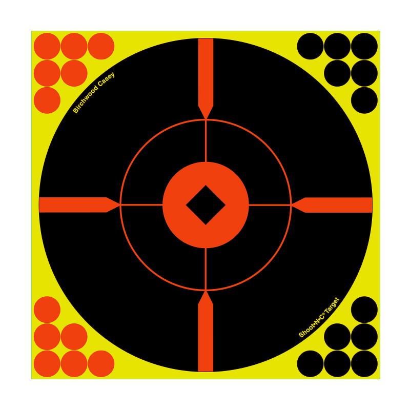 Shoot-N-C 12 Inch Round X-Targets 5 Per Package Plus 120 Pasters