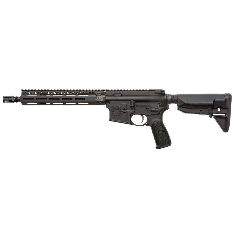 Recce 11 MCMR, Semi-automatic, SBR, 556NATO, 11.14", Black, Bakelite, 30 Rounds, Government Profile, MCMR-8 Handguard, Steel, Matte, BCM 610-750