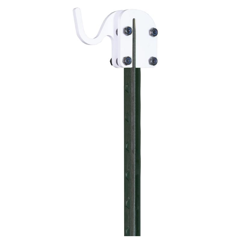 T-Post Target Hook, Steel Target Hanger, White BC-TPTH