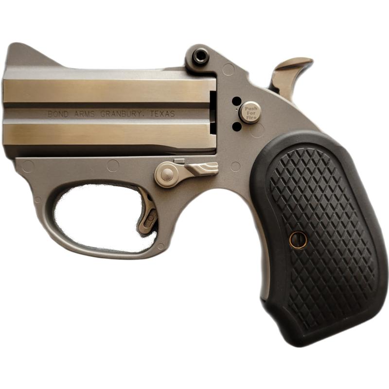 Honey-B, Derringer, Sub-Compact, 9mm, 3" Barrel, Fixed Sights, Stainless Steel, Silver, 2 Rounds BAHB-9MM