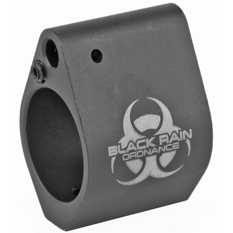 .750 Gas Block, Adjustable, Includes set Screws, Black Finish BRO-LP-750A