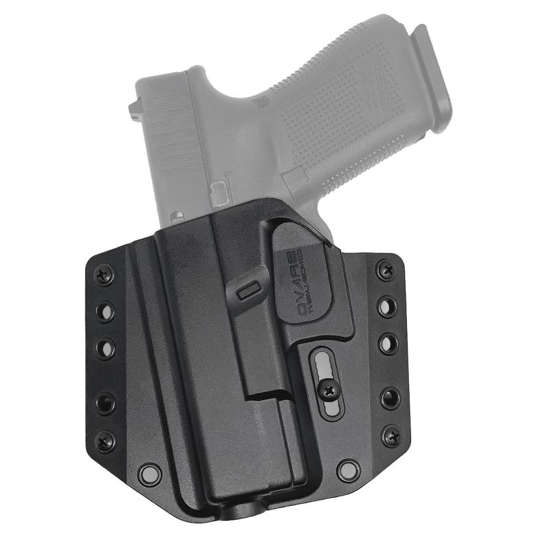 BCA, OWB Concealment Holster, 1.5" Belt Loops, Fits Glock 19/19X/23/32/45 Left Hand, Black, Polymer, Does not fit Glock Gen 5 40SW BC10-1005