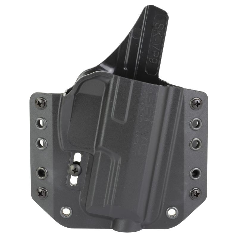 BCA, OWB Concealment Holster, 1.5" Belt Loops, Fits HK VP9SK, Right Hand, Black, Polymer BC10-1007