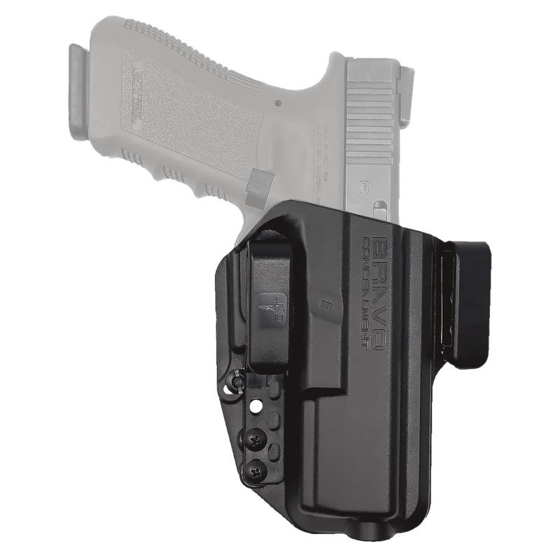 Torsion, IWB Concealment Holster, Waistband Clips, Fits Glock 17/22/23/31/32/47, Right Hand, Black, Polymer, Does not fit Glock Gen 5 40SW BC20-1002