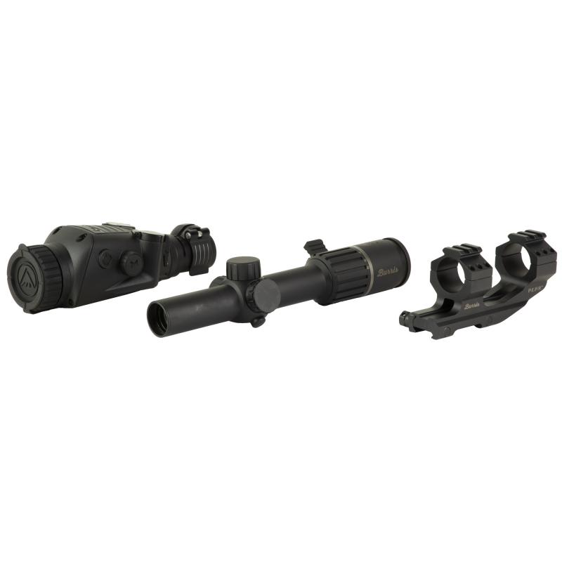 BTC35 V2/RT6, Thermal Optic/Rifle Scope Combo, BTC35 V2 Thermal Clip On, 1X, 35mm Objective, Matte Finish, Black, Burris RT6, 1-6X24mm, Ballistic AR Reticle, 30mm Main Tube, Matte Finish, Black 300674
