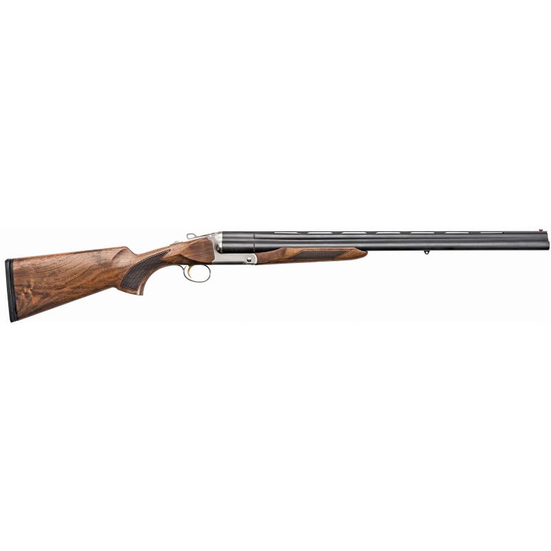 Triple Crown, Over/Under, 12Ga 3", 28" Barrel, Blue Finish with a White Finish Receiver, Walnut Stock With Checkered Pattern, Carry Case Included, RemChoke Thread Pattern, Fixed Fiber Optic Front Sight, 3 Rounds 930.078
