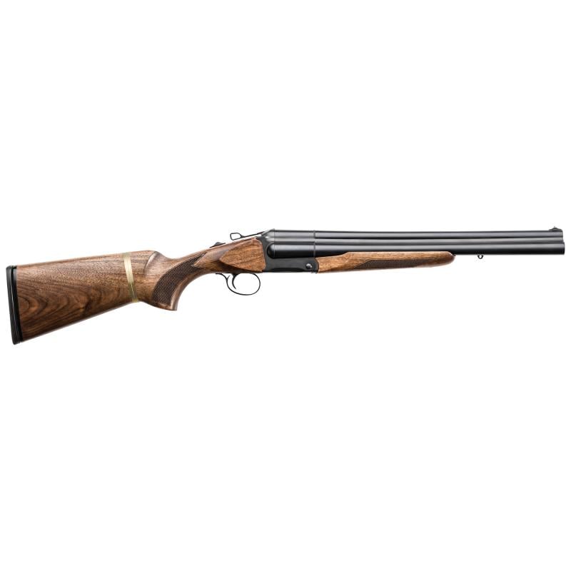 Tripple Threat, Over/Under, 12Ga 3", 18.5" Barrel, Black Finish, Walnut Stock, Fixed Fiber Optic Front Sight, 3 Rounds 930.108
