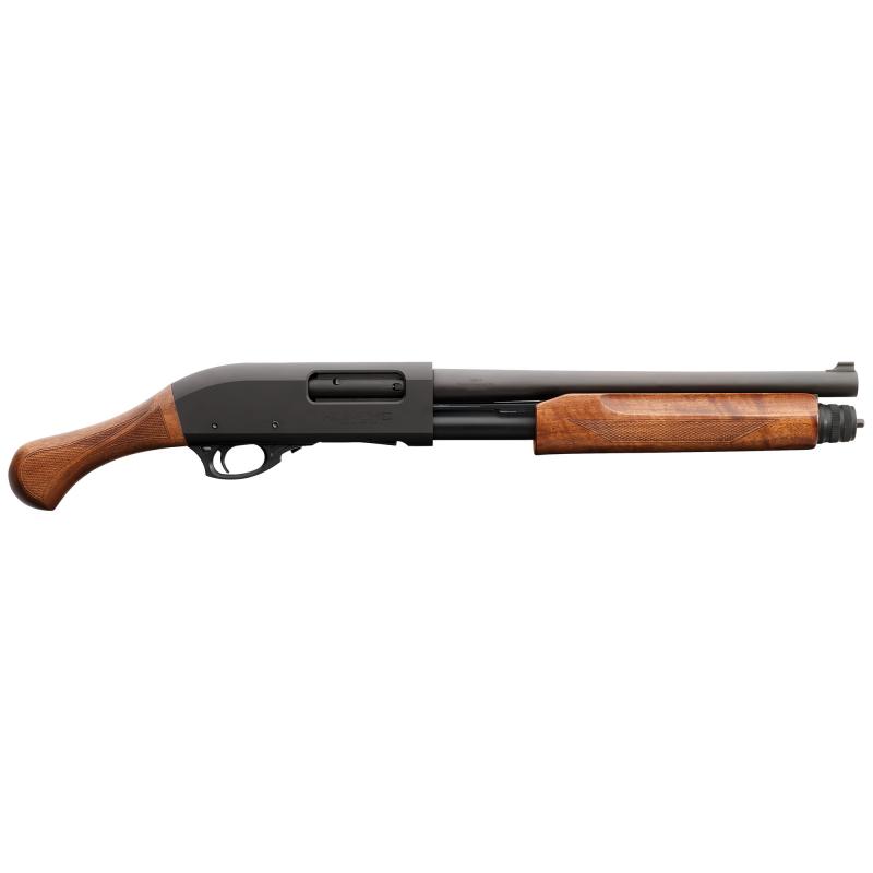 Honcho, Pump Action Shotgun, 12 Gauge, 3" Chamber, 14" Barrel, Matte Finish, Black, 5 Rounds, Fiber Optic Front Sight, Wood Furniture 930.362