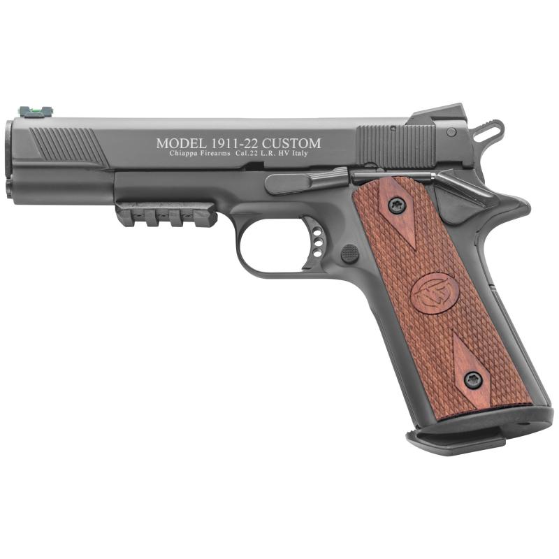1911-22 Custom, Semi-automatic Pistol, 22 LR, 5" Barrel, Blued, Wood Grips, Adjustable Fiber Optic Front/Rear Sights, 10Rd 401.101 (NOT TRANSFERABLE IN MINNESOTA)