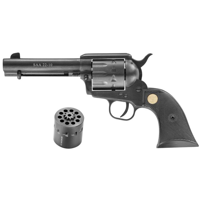 SAA 22-10, 22LR/22WMR, 4.75" Barrel, Alloy Frame,Black Finish, Plastic Grips, 10Rd CF340-155D, NOT FOR SALE IN MN