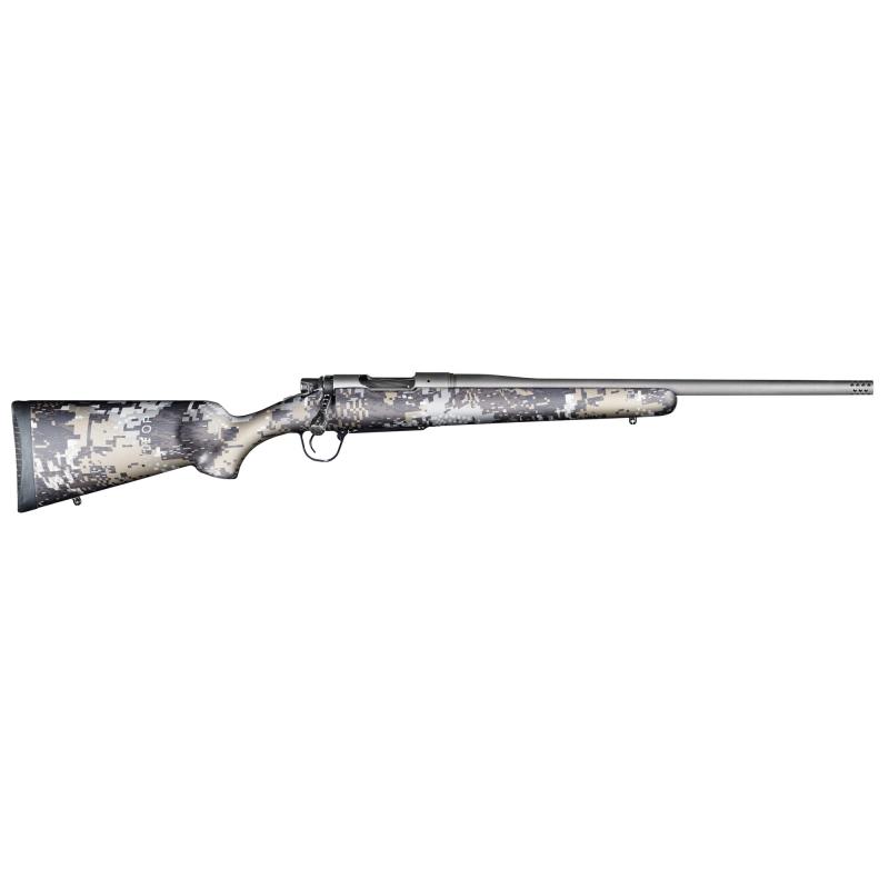 Mesa FFT, Bolt Action Rifle, 7MM PRC, 22" Threaded Stainless Steel Barrel, 5/8X24 Radial Muzzle Brake, Cerakote Finish, Tungsten, Carbon Fiber Sporter Stock, Black with Gray Accents, 3 Rounds 801-01190-00