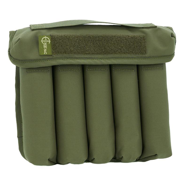 Can Caddy, Standard Size, 500 Denier Nylon, 9.25"x10.5"x2.5", Ranger Green, 5 Slots for Suppressor Storage CD105
