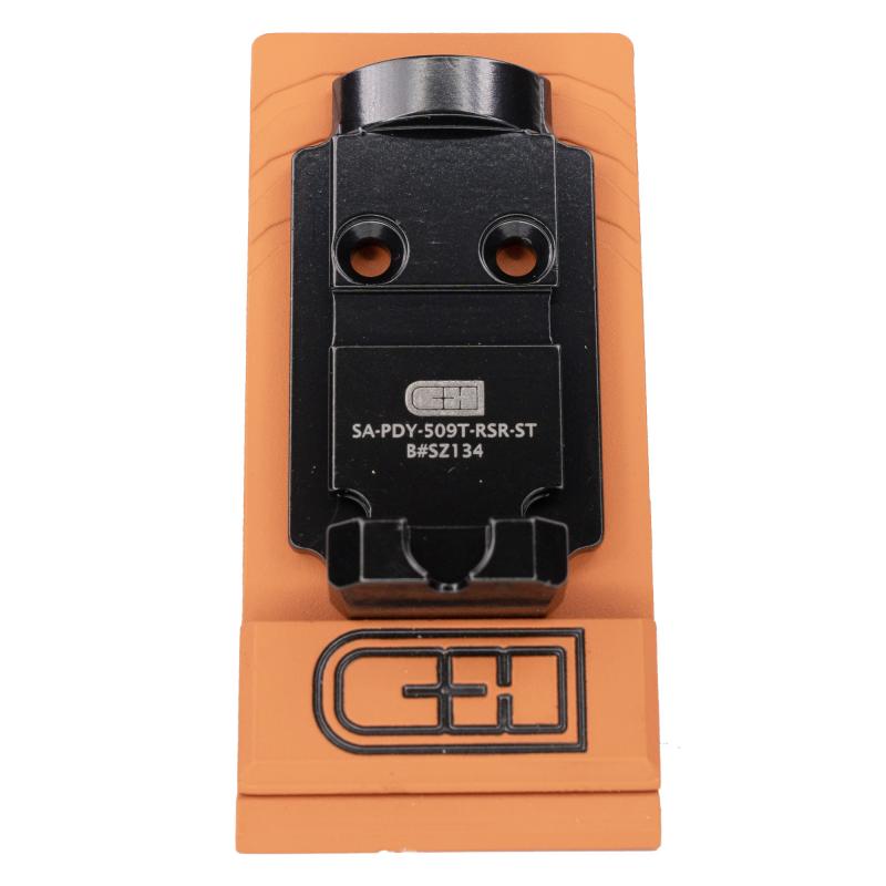 Prodigy to Holosun, Optic Mounting Plate, Fits Springfield Prodigy, Compatible with Holosun 509T, Integrated Rear Sight, Electro Deposited Painted Finish, Black SA-PDY-509T-RSR-ST