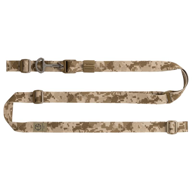 ESD Sling, 2-Point Combat Sling, 1" Webbing, Polymer Hardware, Matte Finish, AOR1 Desert Digital ESD-SL-AOR1
