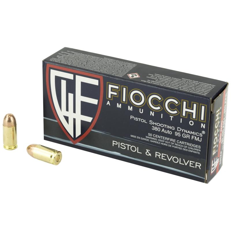 Shooting Dynamics .380 ACP 95 Grain Full Metal Jacket Box of 50 Rounds
