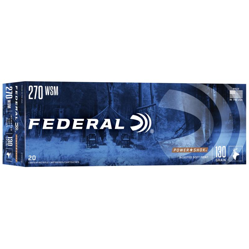 Power-Shok .270 Winchester Short Mag 130 Grain Soft Point