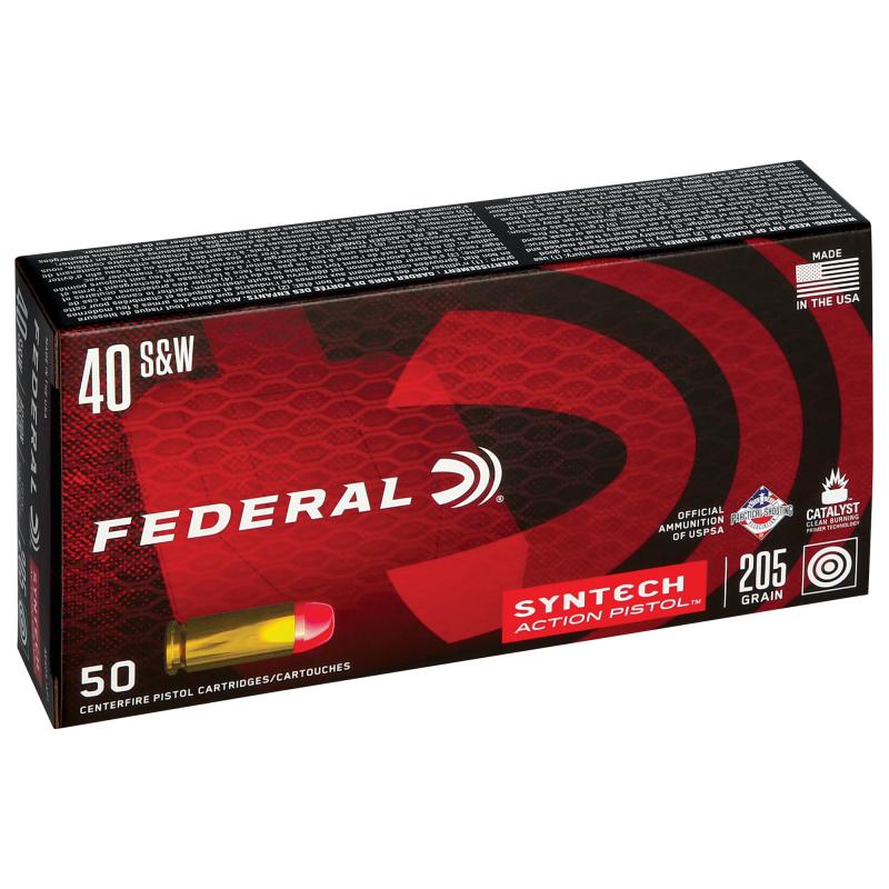 American Eagle Syntech Action Pistol |40 S&W, 205 Grain, Total Synthetic Jacket