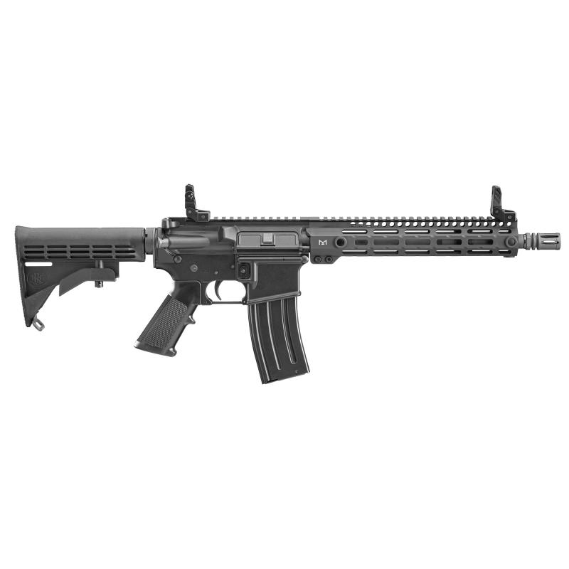 FN15 SRP G2, SBR, Semi-automatic Rifle, 556NATO, 11.5" Barrel, A2 Flash Hider, Anodized Finish, Black, 10.5" Gen 4 MI Free Float M-LOK Handguard, Front and Rear Magpul MBUS, 30 Rounds, 1 Magazine 36-100579