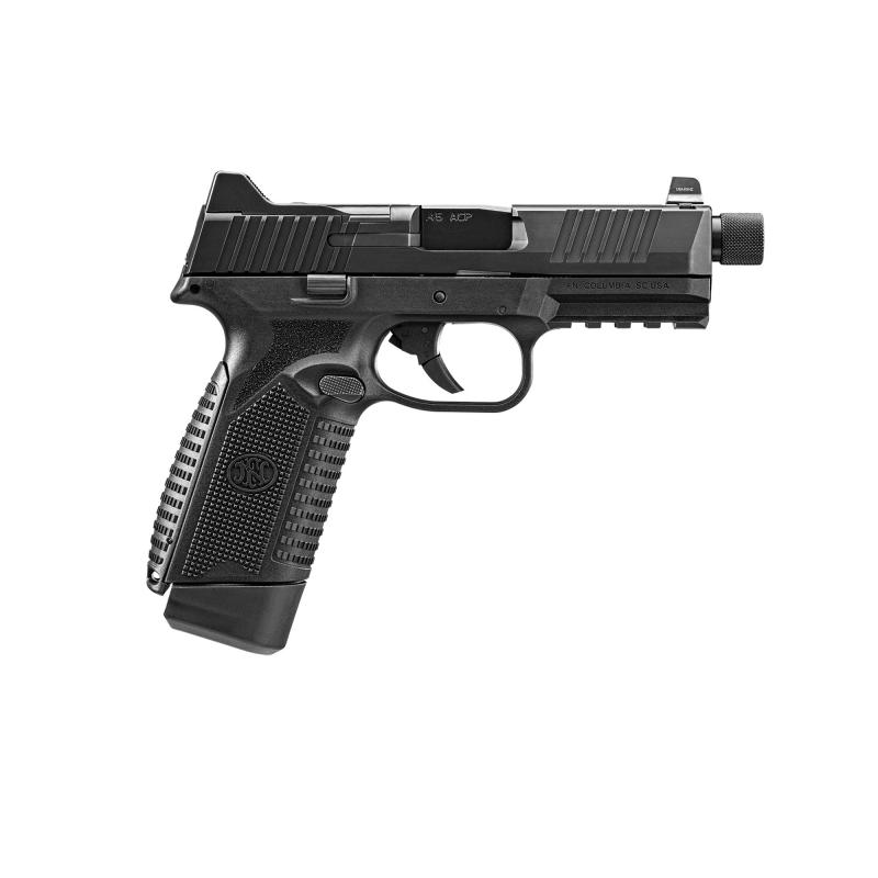 545 Tactical  45ACP, 4.71" Threaded Barrel, Optics Ready, Black, 2 10 Rd Magazines, Soft Case