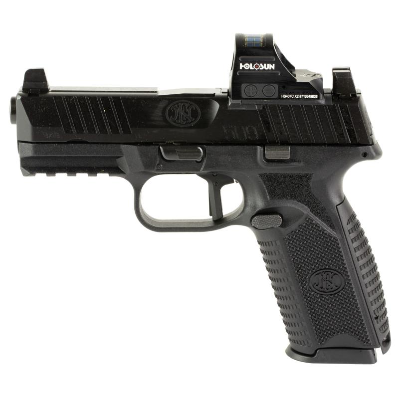 509 MRD, Striker Fired, Semi-automatic, Polymer Frame Pistol, Mid-Size, 9MM, 4" Barrel, Matte Finish, Black, Inlcudes Holosun 407C Red Dot Sight, Non-Manual Safety, Optic Height Sights, 10 Rounds, 2 Magazines 66-101928