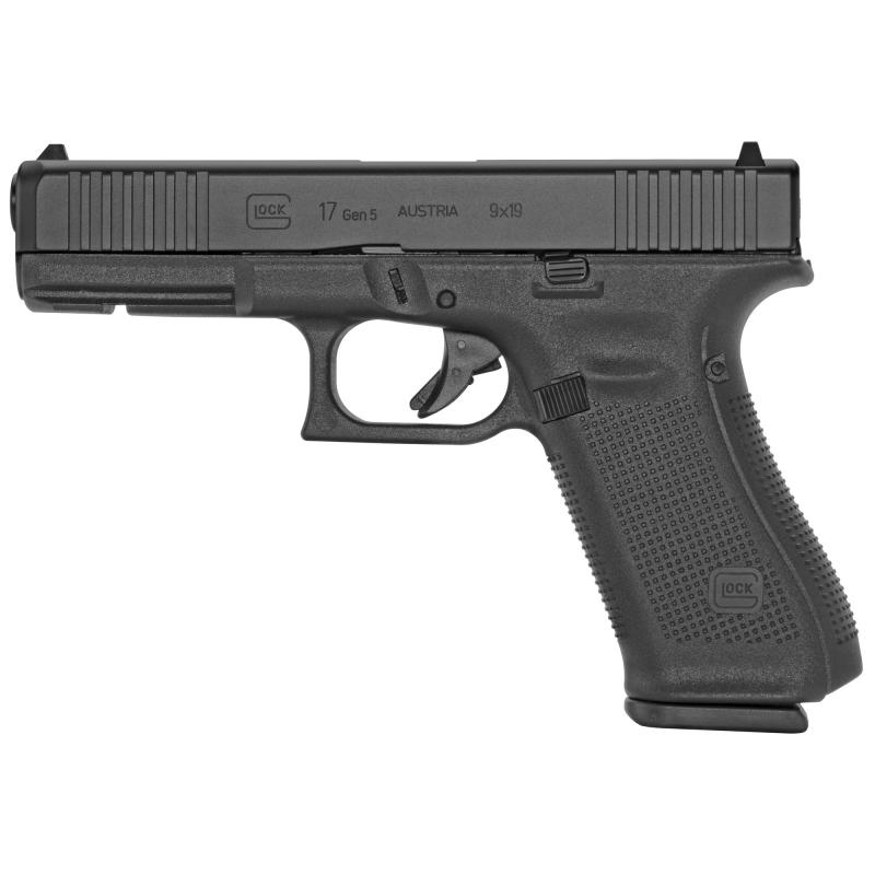 G17 Gen5 | 9mm, 4.49in Barrel, Three 17rd Magazines, Black Finish