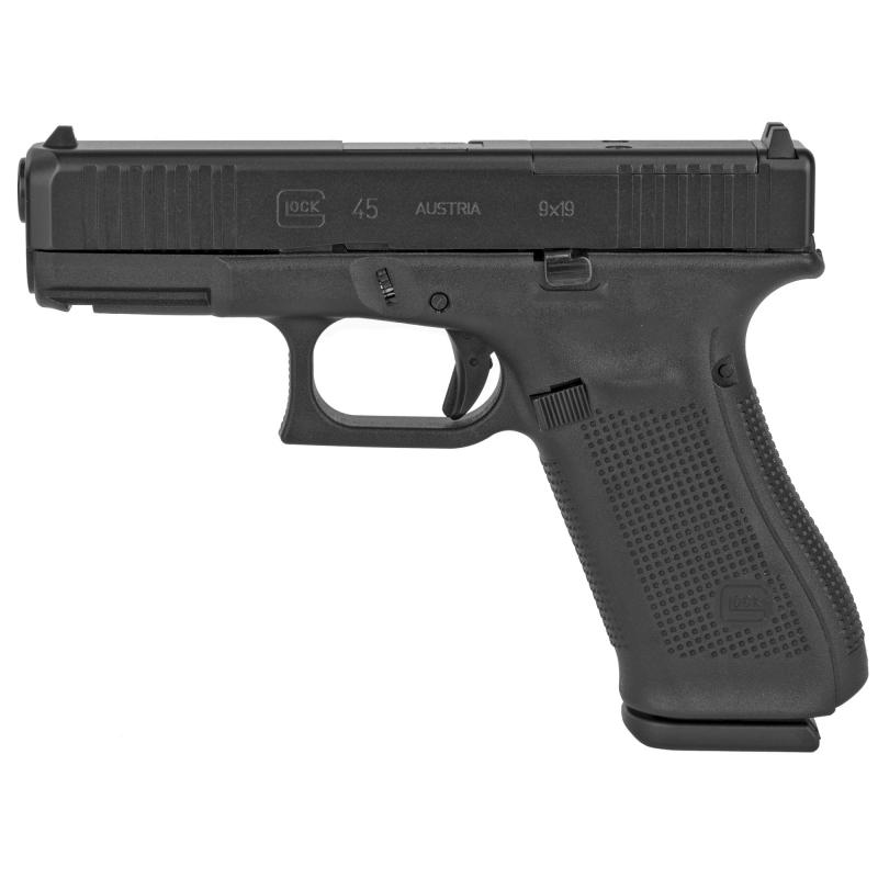 G45 MOS | 9mm, 4.02in Barrel, Three 17rd Magazines, Optics Ready, Black Finish, Made in Austria
