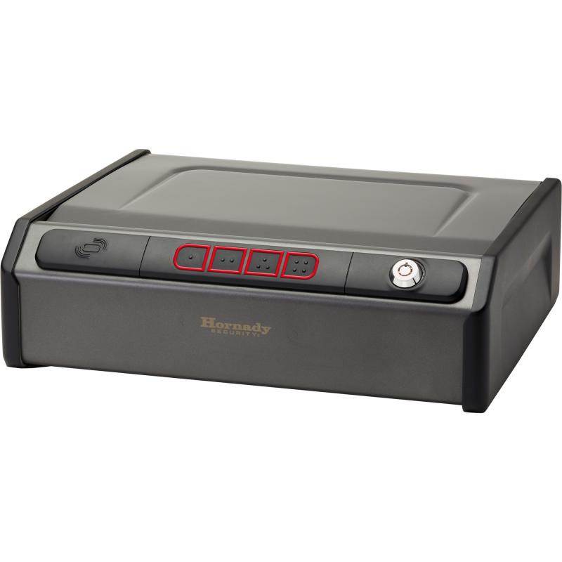 RAPiD Safe, Foam Interior, RFID, Keypad, Key Lock, Black, 13.1" x 11.0" x 3.9" 97436