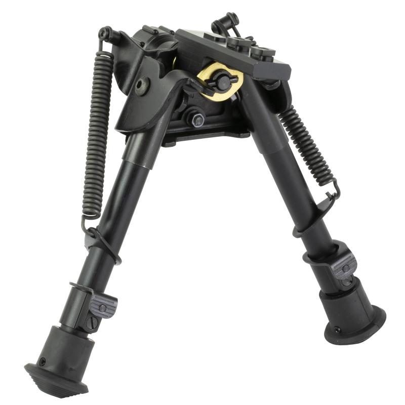 Bipod, Rotating, Black, Leg Notch, 6"-9" S-BRM M-LOK