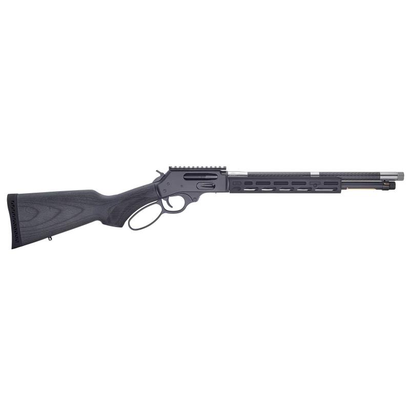 SPD HUSH, Lever Action, 45 Long Colt, 16.5" Round Threaded Barrel, 5/8x24 Thread Pattern, Matte Finish, Blued Receiver, Lightweight American Hardwood Laminate Stock, Picatinny Rail, 7 Rounds, Drilled and Tapped for a BB-RSM H012CH