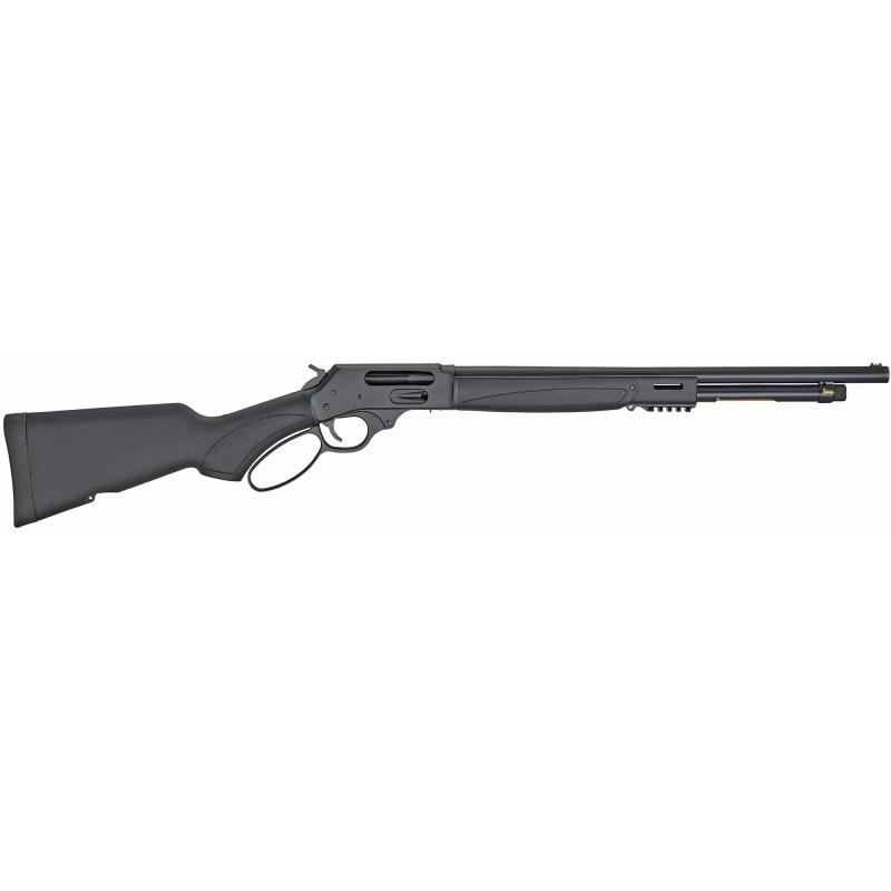 Lever Action Shotgun X, 410 Gauge, 20" Barrel, Blued Finish, Black Synthetic Stock, M-Lok, Large Loop Lever, Picatinny Rail, 5Rd, Brass Drilled and Tapped for a Weaver 63B Mount, Fiber Optic Front Sight H018X-410