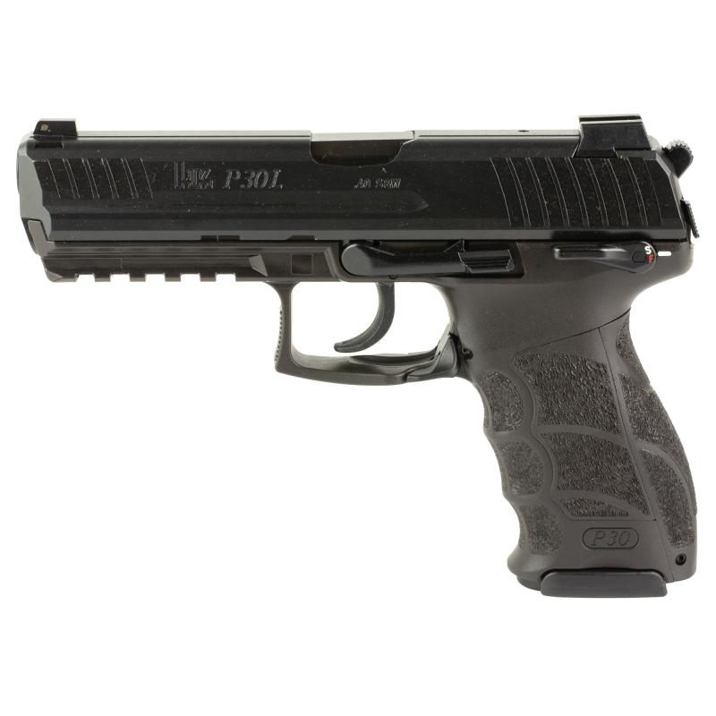 P30L S, Semi-automatic, V3 DA/SA, Full Size, 40S&W, 4.45" Barrel, Matte Finish, Black, Manual Safety, Front Night Sight, 2 Magazines, 13 Rounds 81001095