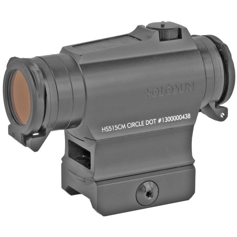 Micro Red Dot, 2MOA Dot with 65MOA Circle or 2 MOA Dot, QR Mount  ARD  Flip Caps, Solar with Internal Battery, Black Finish HS515C