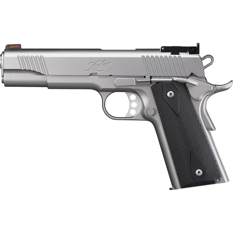 Stainless Target II, Semi-automatic, 1911, Full Size, 9MM, 5" Barrel, Matte Finish, Silver, Laminate Grips, Adjustable Sights, 9 Rounds 3200108CA