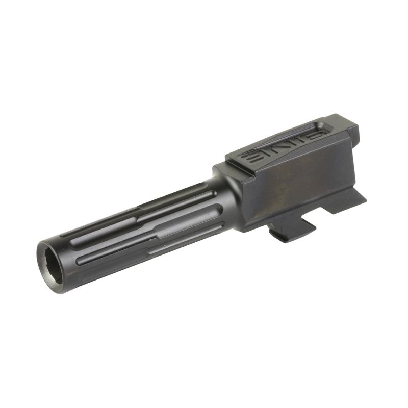 9INE Barrel, Fluted, Fits Glock 43/43x, Nitride Finish, Black 01-GB-G43-NTH-BLK