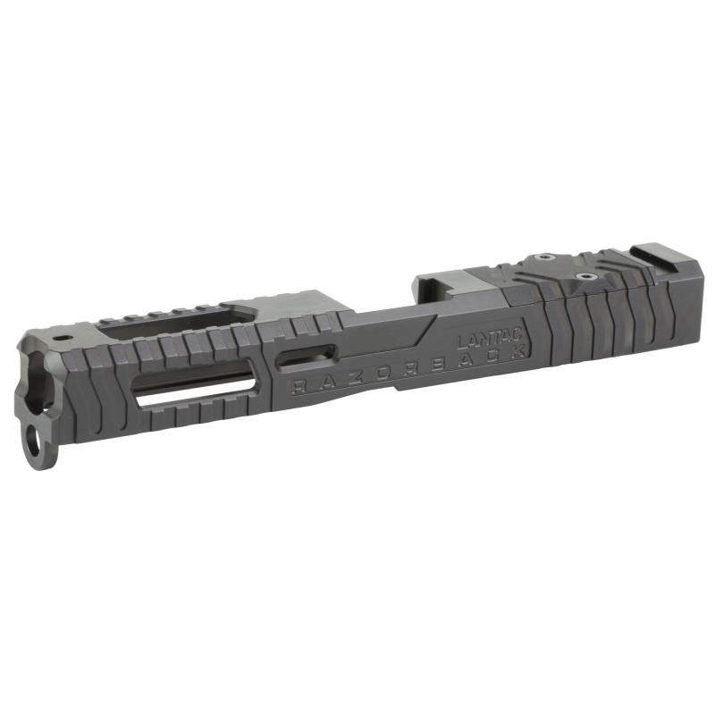 Razorback, Stripped Slide, Black Nitride, For Glock 17 Gen1-3, Includes RMR Cut and Plate 01-GSS-GEN13-G17-LT