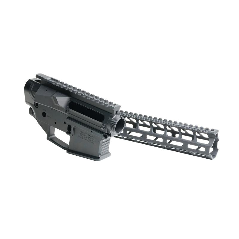Raven AR-15 Billet Builder Set, Anodized Finish, Black, Includes Upper/Lower Receiver and 12.5" Spada M-LOK Rail with Mounting Hardware 01-RV-BSET-12-RAVEN